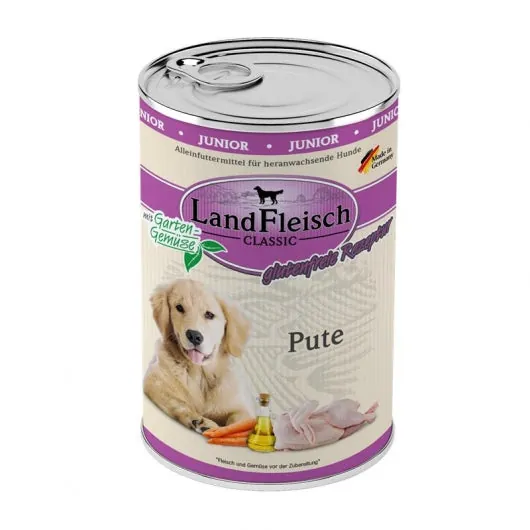 Landfleisch Dog Classic Junior Pute mit Gartengemüse