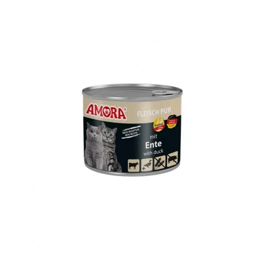 Amora Cat Fleisch Pur mit Ente - Katzenfutter