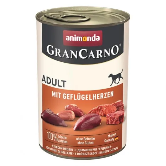 Animonda GranCarno Adult mit Geflügelherzen - Hundefutter