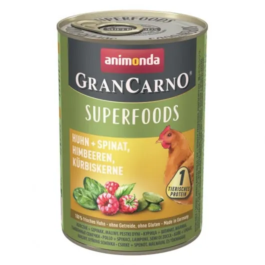 Animonda GranCarno Adult Superfood Huhn & Spinat - Hundefutter