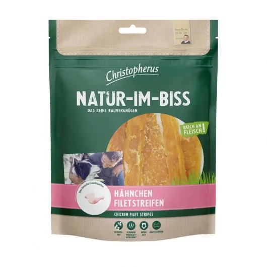 Christopherus Snack Hähnchenfiletstreifen - Leckerbissen für Hunde