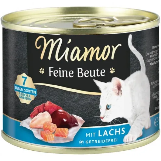 Miamor Dose Feine Beute Lachs - Getreidefreies Katzenfutter