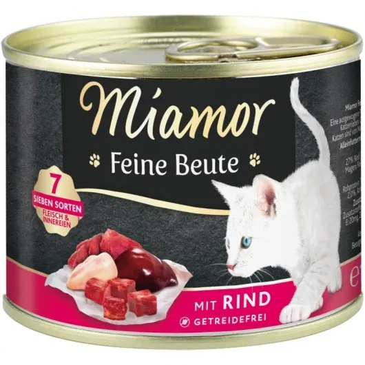 Miamor Dose Feine Beute Rind Katzenfutter - 65% Fleischanteil
