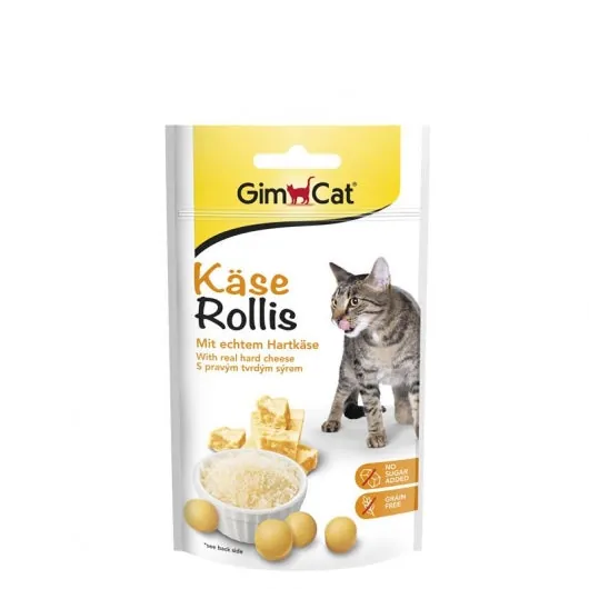 GimCat Käse-Rollis für Katzen – köstliche Snacks ohne Zuckerzusatz