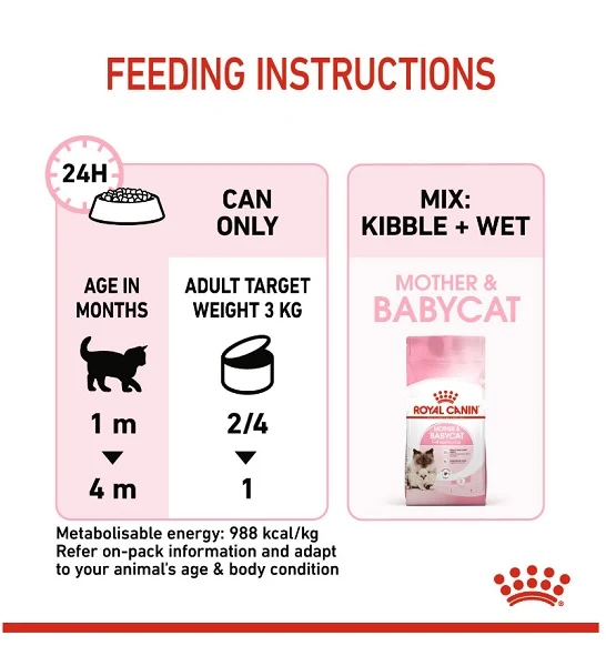 Royal Canin Mother & Babycat Mousse - Young & Adult Wet Cat Food