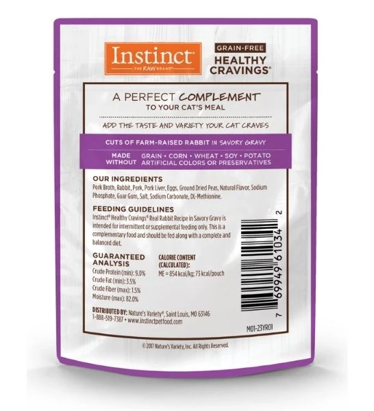 Instinct Healthy Cravings Rabbit Wet Cat Food