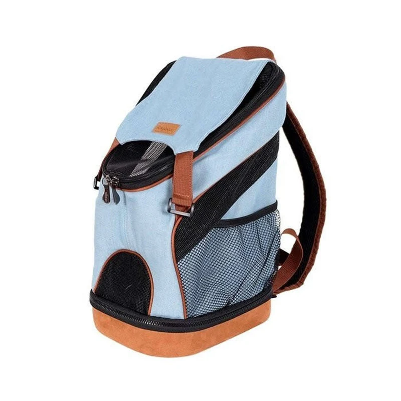 Ibiyaya Denim Fun Lightweight Pet Backpack | Airline-Approved