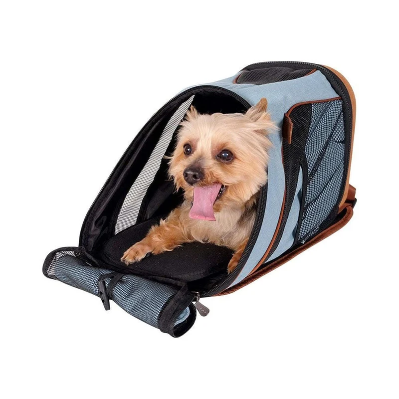 Ibiyaya Denim Fun Lightweight Pet Backpack | Airline-Approved