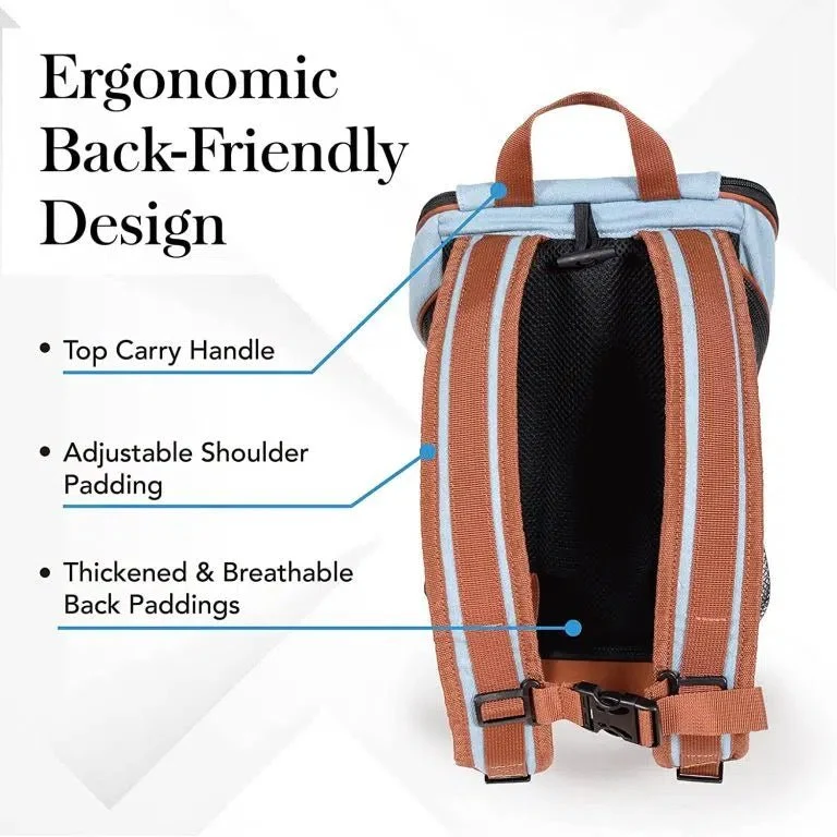 Ibiyaya Denim Fun Lightweight Pet Backpack | Airline-Approved