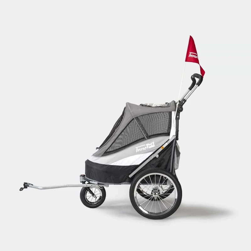 InnoPet Sporty Deluxe Pet Pram & Dog Bike Trailer with Free Rain Cover