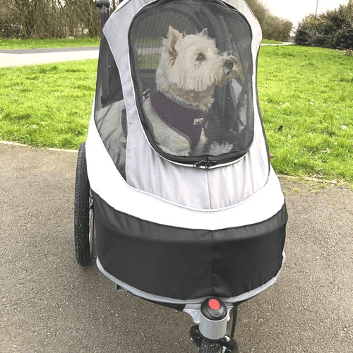 InnoPet Sporty Deluxe Pet Pram & Dog Bike Trailer with Free Rain Cover
