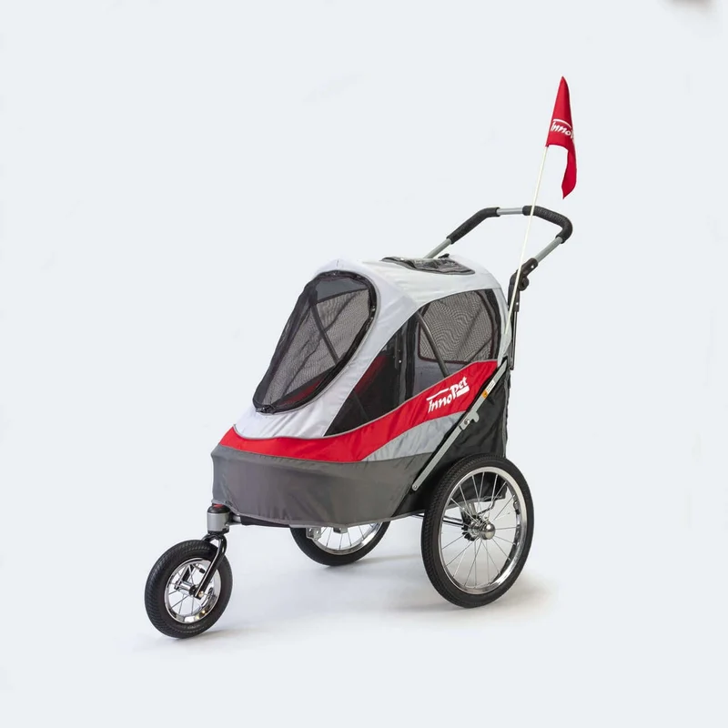 InnoPet Sporty Deluxe Pet Pram & Dog Bike Trailer with Free Rain Cover