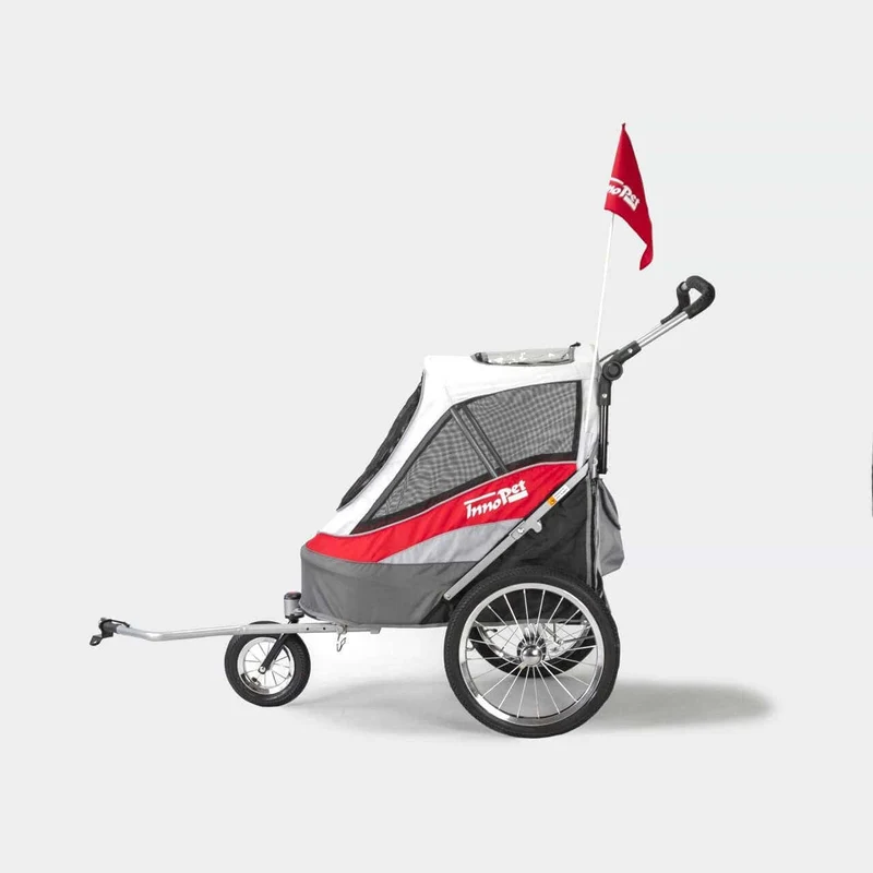 InnoPet Sporty Deluxe Pet Pram & Dog Bike Trailer with Free Rain Cover