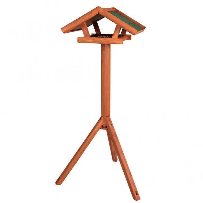 Trixie Natura Vogelfutterhaus mit Ständer – braun