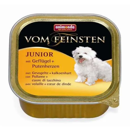 Animonda vom Feinsten Junior Geflügel & Putenherzen - 22x150g