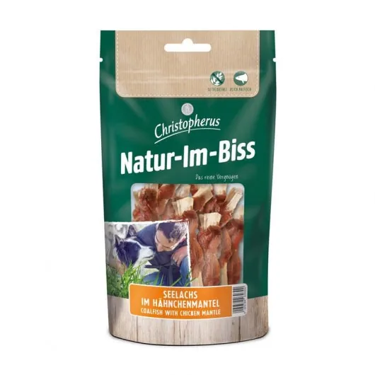 Christopherus Snack Seelachs im Hähnchenmantel 12x70g – Leckerbissen für Hunde