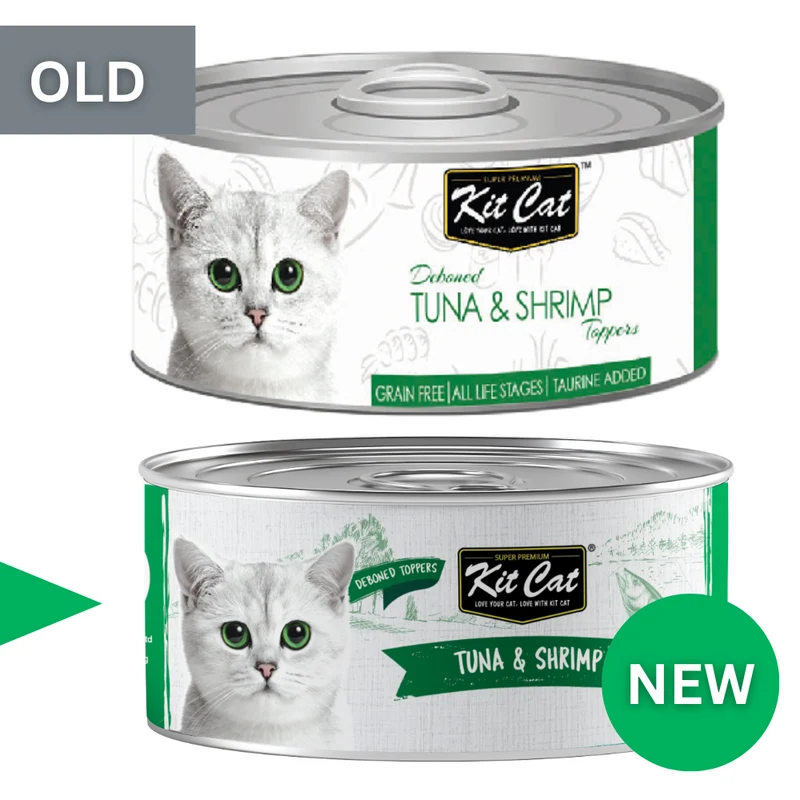 Kit Cat Grain Free Tuna & Shrimp Topper Wet Cat Food 80G