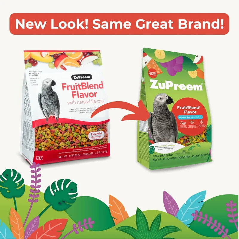 ZuPreem FruitBlend Medium and Large Parrot Food