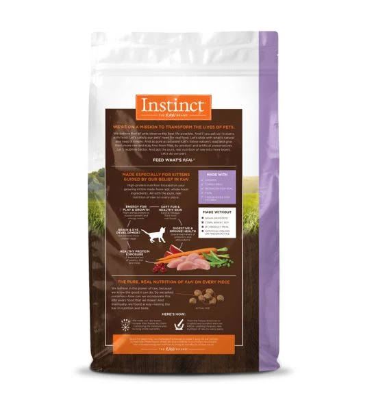 Instinct Original Grain Free Chicken Dry Kitten Food 4.5lbs