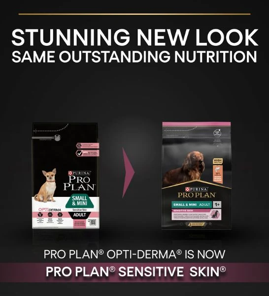 PURINA Pro Plan Optiderma Salmon Small & Mini Sensitive Skin Adult Dog Dry Food 3KG