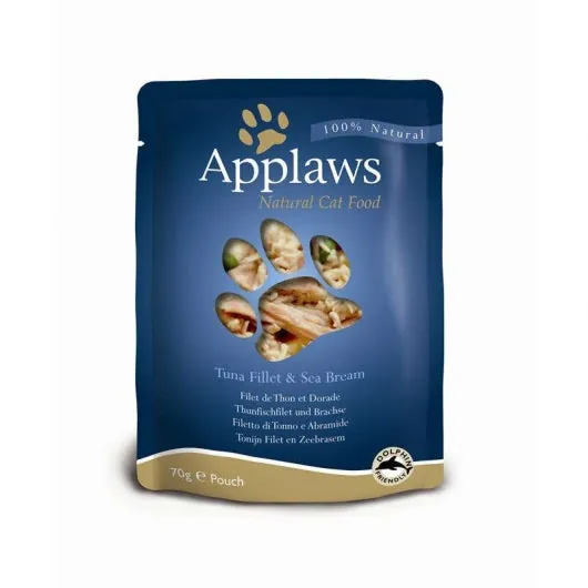 Applaws Frischebeutel Thunfisch & Brachse - 12x70g