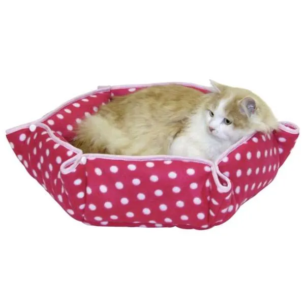 Kerbl Kuschelbett Kids für Katzen und kleine Hunde – wandelbar und waschbar