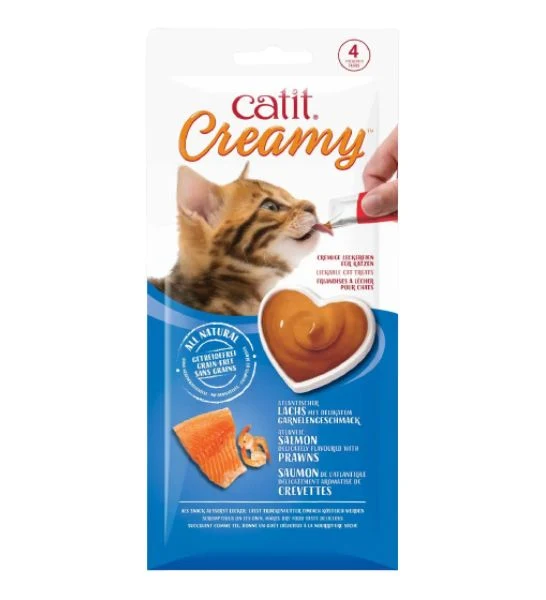 Catit Creamy Treats Mega Pack Salmon with Prawn Cat Treats 50x10g