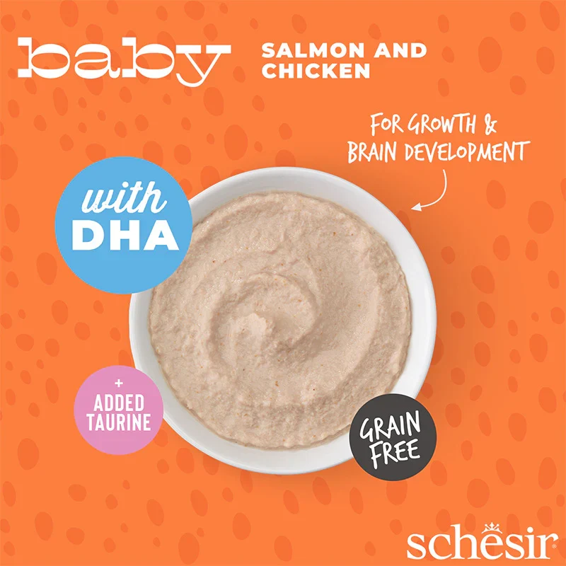 Schesir Baby Mousse Salmon & Chicken Kitten Wet Cat Food 70G