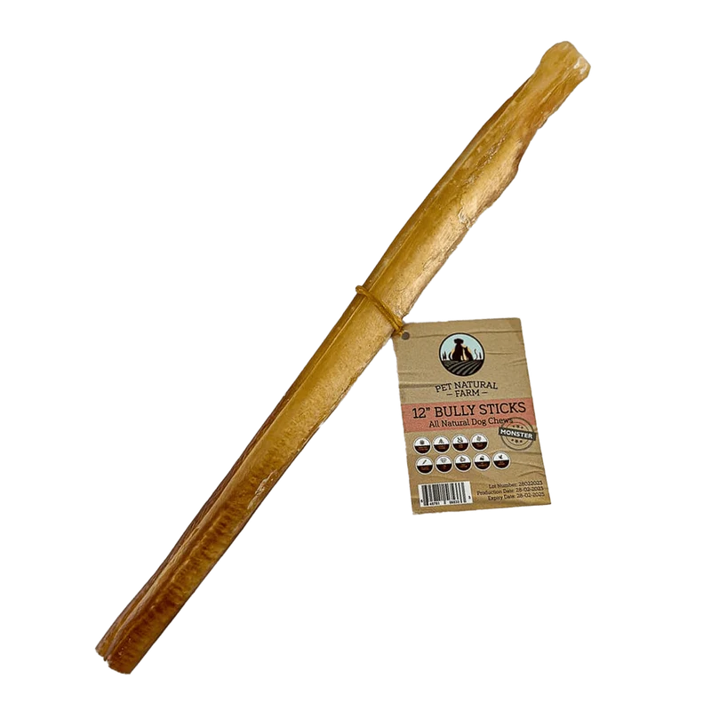 Pet Natural Farm 12" Bully Stick Dog Dental Treats