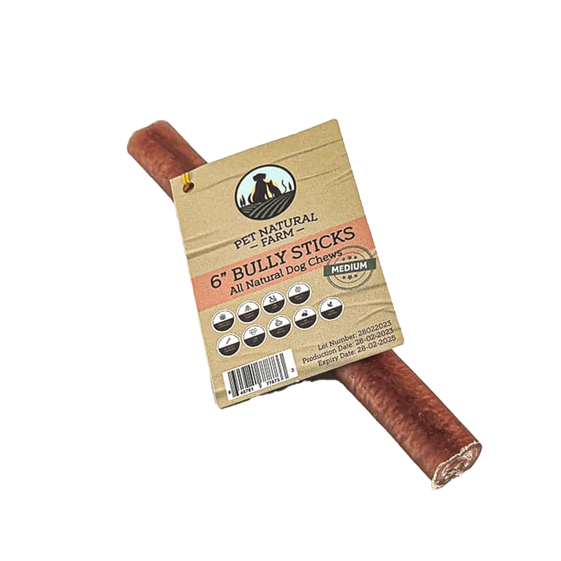 Pet Natural Farm 6" Bully Stick Dog Treats