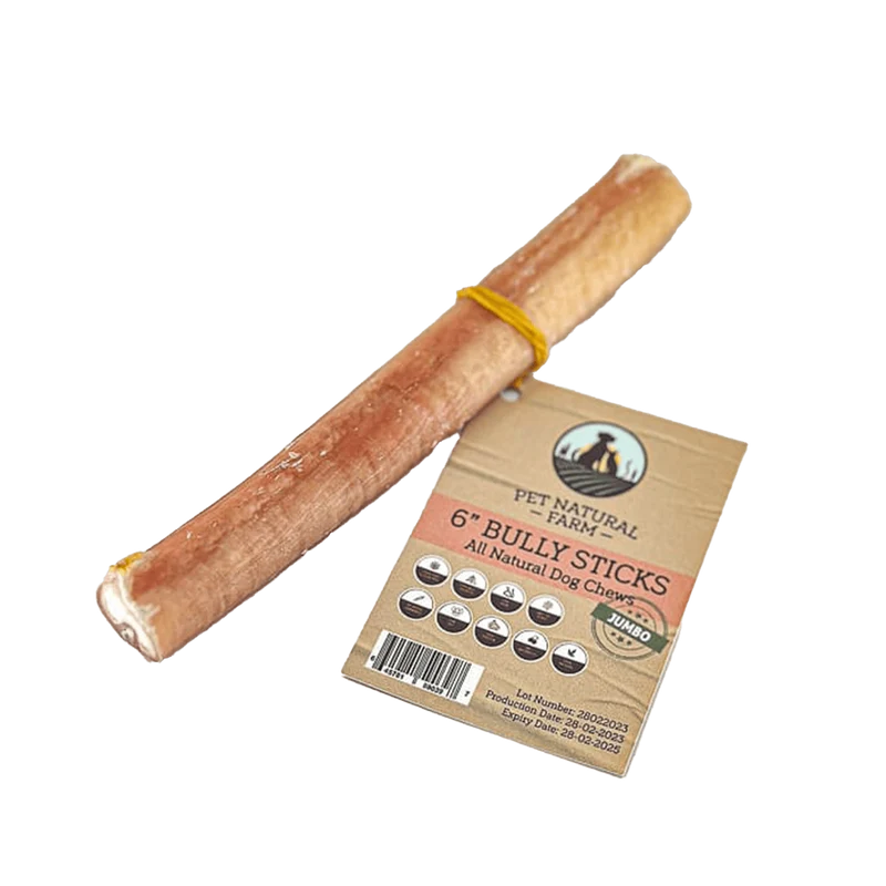 Pet Natural Farm 6" Bully Stick Dog Treats