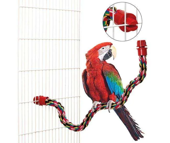 Karlie Biegsame Baumwollsitzstange BIRD BAR – Flexibel für Vögel