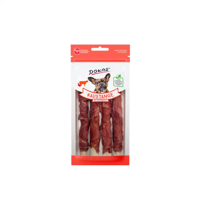 Dokas Dog Snack Kaustange mit Entenbrust