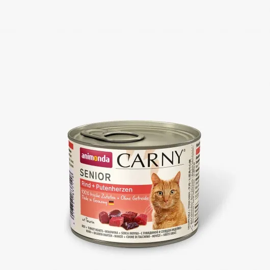 Animonda Cat Dose Carny Senior Rind & Putenherzen