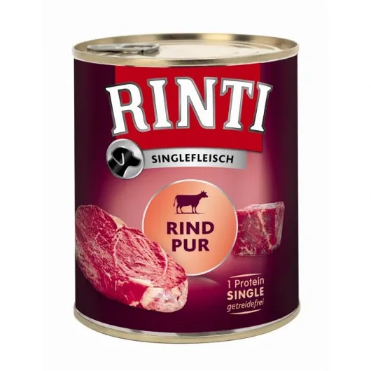 Rinti Singlefleisch Rind pur – 70 % Rind, ideal für empfindliche Hunde