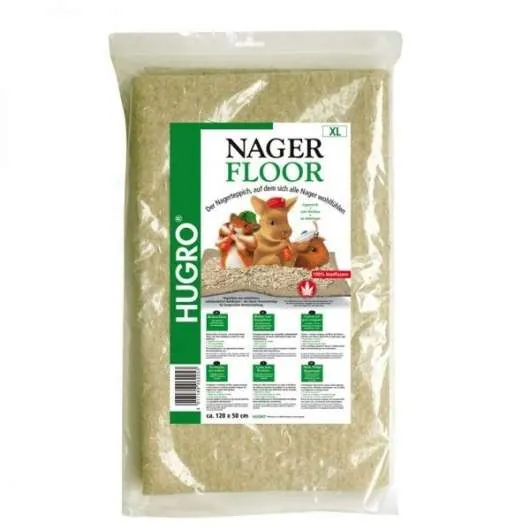 Hugro Nagerfloor Hanfmatte – ideale Streuunterlage für Nager