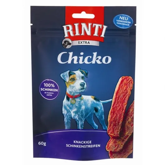 Rinti Chicko 60g – artgerechte Snacks aus 100% Schinkenfleisch