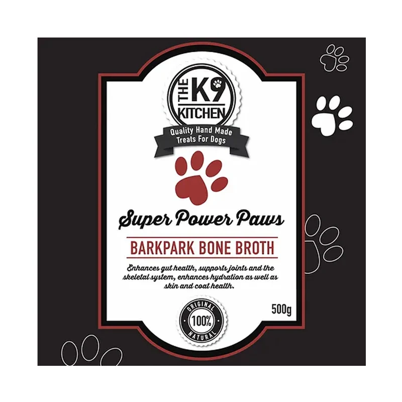 The K9 Kitchen BarkPark Bone Broth Frozen Dog Treats 500G