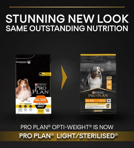 PURINA Pro Plan Light/Sterilised with Optiweight Chicken Adult Dry Dog Food