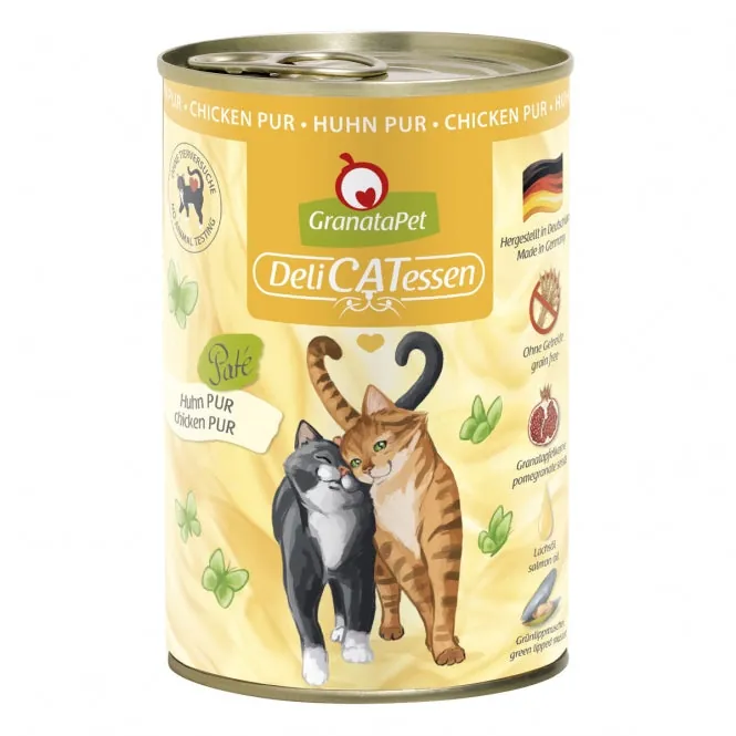GranataPet Delicatessen Dose Huhn PUR für Katzen – Immunstärkung, Zellschutz