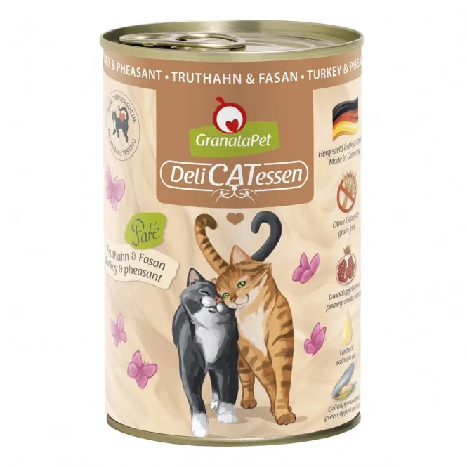 GranataPet Delicatessen Dose Truthahn & Fasan für Katzen - Immunstärkung, ohne Getreide