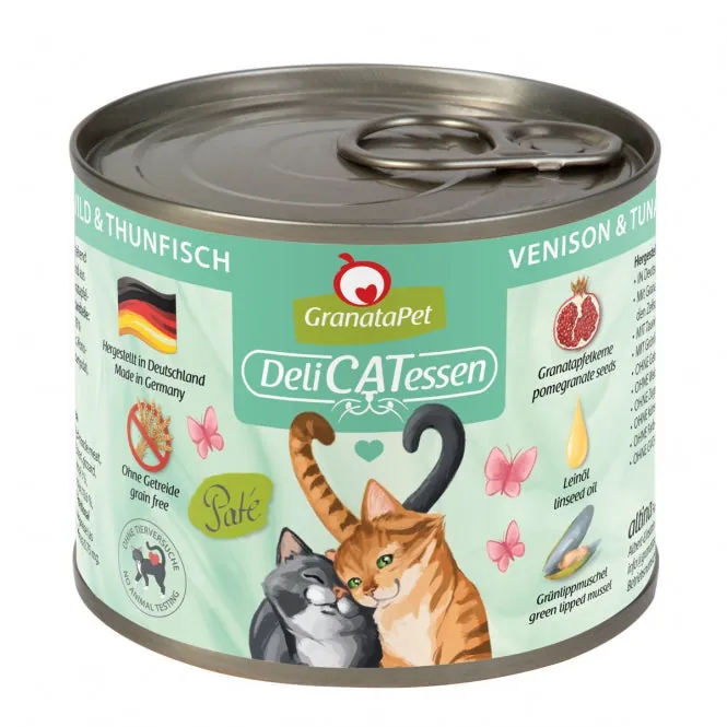 GranataPet Delicatessen Dose Wild & Thunfisch für Katzen – Immunstärkung, ohne Getreide