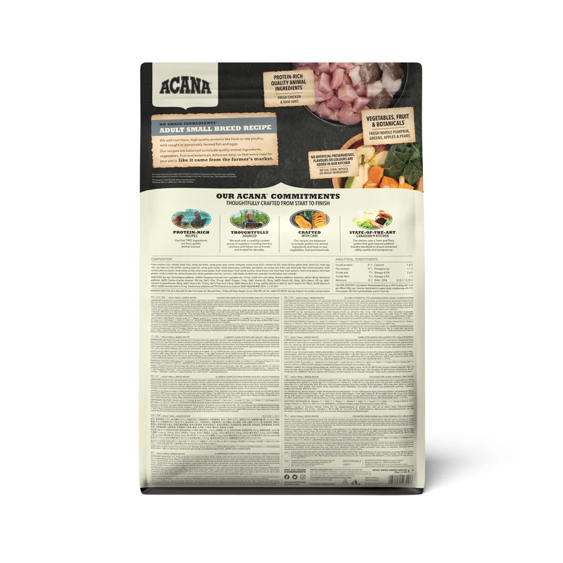 Acana Small Breed Protein-Rich Grain-Free Adult Dry Dog Food