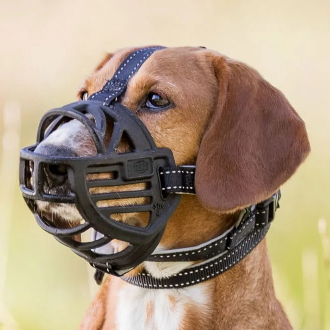 Trixie Maulkorb Muzzle Flex, Gummi – ergonomisch, flexibel und ausbruchsicher