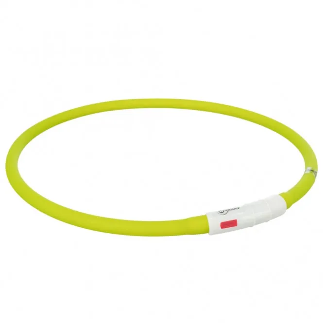 Trixie Flash Leuchtring USB – spritzwassergeschützt, wiederaufladbar