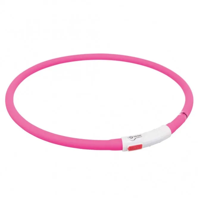 Trixie Flash Leuchtring USB – spritzwassergeschützt, wiederaufladbar