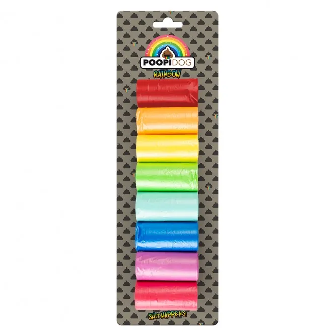 Poopidog Hundekotbeutel Rainbow – sehr dicke, hochwertige Beutel