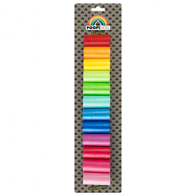 Poopidog Hundekotbeutel Rainbow – sehr dicke, hochwertige Beutel