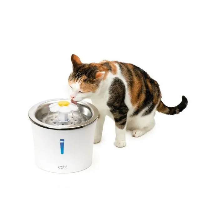 Catit Blumentrinkbrunnen mit Edelstahleinlage - 3 Liter