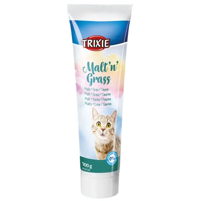 Trixie Malt'n'Grass Anti-Hairball - 100 g – mit Taurin